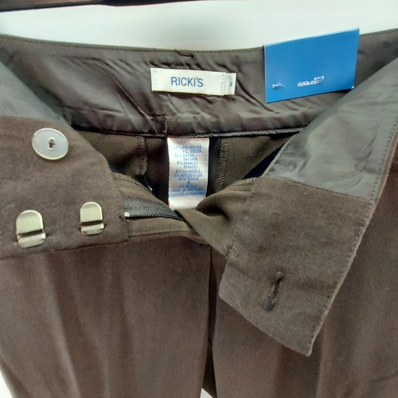 Ricki’s BROWN Universal Miracle Mid Rise Bootcut Trouser Pants Size 4 - Picture 7 of 10